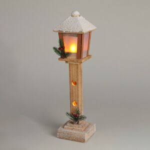 Садовый фонарь Hampton 52 см, теплый белый свет, LED подсветка, таймер, на батарейках