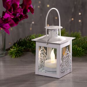 Фонарь для свечи Форест 11 см белый Koopman (Купман) фото 4