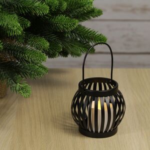 Подсвечник Фонарик Эльфа 9 см черный (Koopman, Нидерланды). Артикул: ADA000610-3