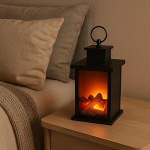 Декоративный фонарь-камин Classic 24 см, на батарейках Koopman фото 4