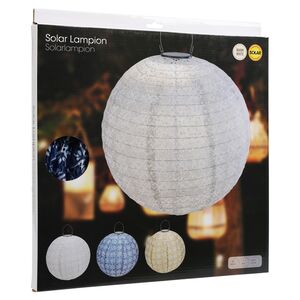 Подвесной светильник на солнечной батарее Solar Vittore 30 см синий, IP44 Koopman фото 4