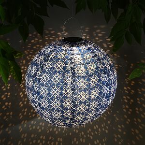 Подвесной светильник на солнечной батарее Solar Vittore 40 см синий, IP44 Koopman (Купман) фото 2