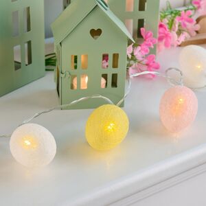 Светодиодная гирлянда на батарейках Пасхальные Яйца 1.35 м, 10 теплых белых LED ламп, таймер, IP20 Koopman (Купман) фото 4