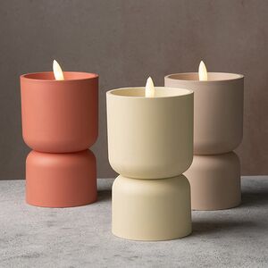 Светодиодная свеча Lastley 13 см, таймер, на батарейках