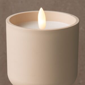 Светодиодная свеча Ластли 13 см бежевая, таймер, на батарейках Koopman (Купман) фото 2