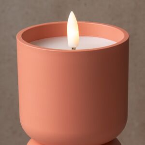 Светодиодная свеча Ластли 13 см терракотовая, таймер, на батарейках Koopman (Купман) фото 2