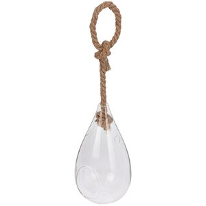 Стеклянный шар для декора Капля Кантри 19*9 см