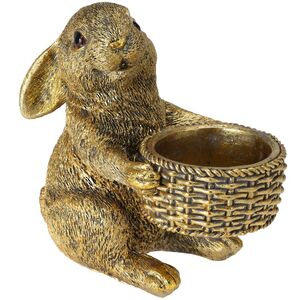 Декоративный подсвечник Rabbit - Holding Basket 13 см (Koopman, Нидерланды). Артикул: ALX119910-2