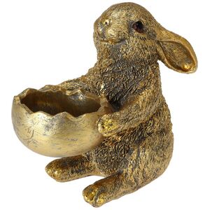 Декоративный подсвечник Rabbit - Holding Egg 13 см (Koopman, Нидерланды). Артикул: ALX119910-1