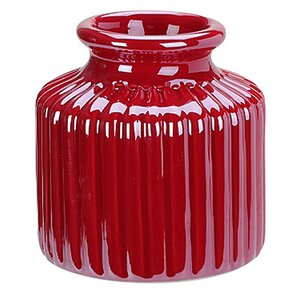 Керамическа ваза Amicitia 9 см красная Koopman фото 1
