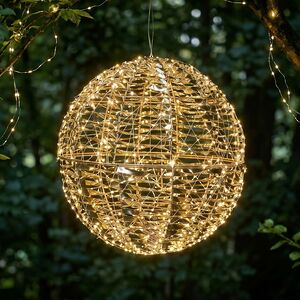 Светодиодный Шар Ройстон 50 см, 960 теплых белых микро LED ламп, таймер, IP44 Koopman (Купман) фото 1