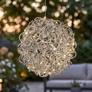 Светодиодный Шар Люцио 30 см, 100 теплых белых микро LED ламп, таймер, IP44 Koopman (Купман) фото 3