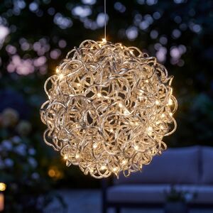 Светодиодный Шар Люцио 30 см, 100 теплых белых микро LED ламп, таймер, IP44 Koopman (Купман) фото 1
