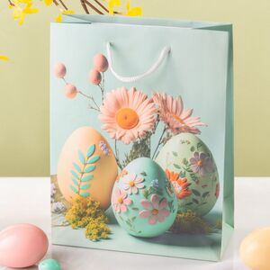 Подарочный пакет Пасхальные яйца 23*17 см (Koopman, Нидерланды). Артикул: APF806350-3