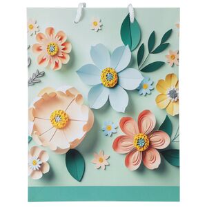 Подарочный пакет Весенний Сад 16*11 см бирюзовый Koopman (Купман) фото 2