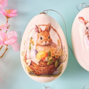 Пасхальные украшения Яйца: Нарядный Кролик 9 см, 4 шт Koopman (Купман) фото 5