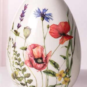 Декоративная фигурка Яйцо - Красные Маки 12*9 см Koopman (Купман) фото 2
