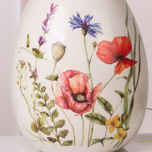 Декоративная фигурка Яйцо - Красные Маки 18*14 см Koopman (Купман) фото 2