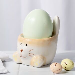 Подставка для пасхального яйца Кролик Питер 7*6 см желтая Koopman (Купман) фото 5