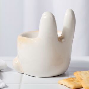 Подставка для пасхального яйца Кролик Питер 7*6 см желтая Koopman (Купман) фото 4