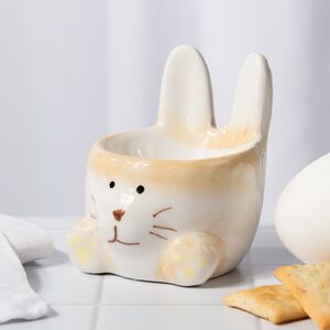 Подставка для пасхального яйца Кролик Питер 7*6 см желтая (Koopman, Нидерланды). Артикул: APF807480-4