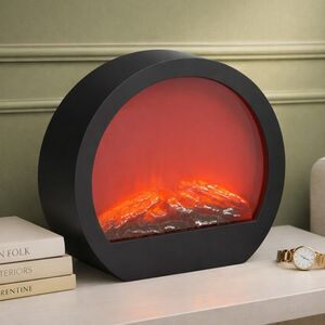 Светодиодный камин Эльблэк 33*34 см, на батарейках Koopman фото 5