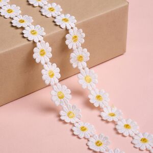 Декоративная лента Ромашка 200*5 см желтая