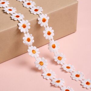 Декоративная лента Ромашка 200*5 см оранжевая