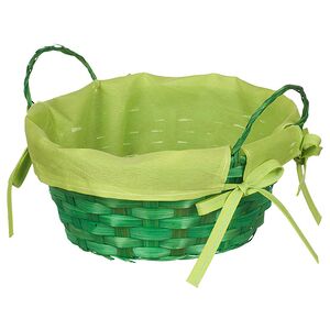 Декоративная корзина Симпл 21*9 см зеленая