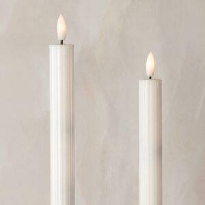 Столовая светодиодная свеча с имитацией пламени Softness 25 см белая, 2 шт с пультом, таймер, на батарейках Koopman (Купман) фото 2