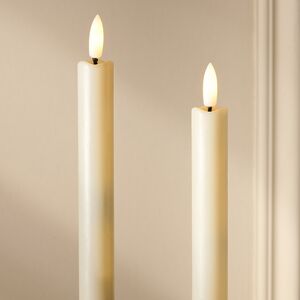 Столовая светодиодная свеча с имитацией пламени Таис 25 см слоновая кость, 2 шт с пультом, таймер, на батарейках Koopman (Купман) фото 5