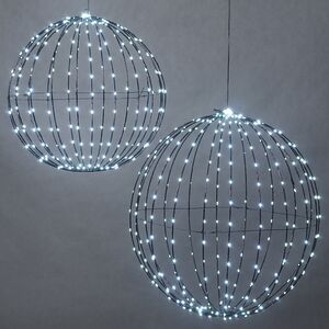 Светодиодный шар Bright Ball, холодные белые LED лампы, таймер, IP44