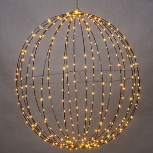 Светящийся шар Bright Ball 60 см, 400 экстра теплых белых LED ламп, таймер, IP44 (Koopman, Нидерланды). Артикул: AX2200240