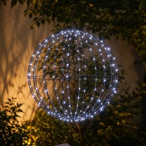 Светодиодный шар Яркие Огни 40 см, 240 холодных белых LED ламп, таймер, IP44