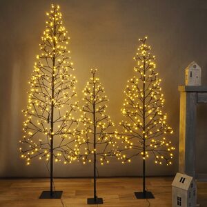 Светящаяся елка Бруклин 120 см, 160 теплых белых LED ламп, IP44 Koopman фото 2