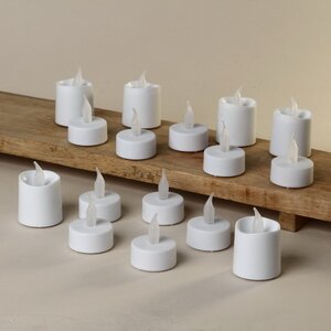 Набор светодиодных чайных свечей Торжество 1.8-4 см, 16 шт, на батарейках Koopman фото 2
