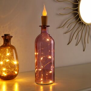 Гирлянда - пробка для бутылки Капельки Шайни со свечой, 9 теплых белых LED ламп, на батарейках, IP20 Koopman (Купман) фото 2