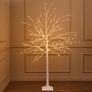 Светящееся дерево Белая Берёза 180 см теплых белых LED ламп, IP44