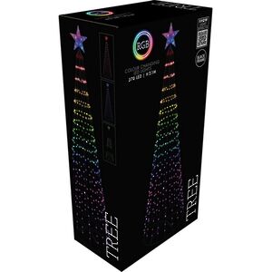 Светодиодная елка Радианта 210 см, 370 RGB LED ламп, пульт управления, контроллер, IP44 Koopman (Купман) фото 2