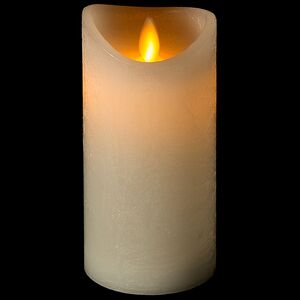 Светильник свеча восковая Живое Пламя 15*7.5 см белая на батарейках, таймер Koopman фото 7