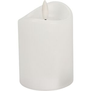Светодиодная свеча с имитацией пламени Кертон 15 см, белая восковая, на батарейках, таймер Koopman фото 1