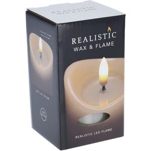 Светодиодная свеча с имитацией пламени Кертон 10 см, слоновая кость, на батарейках, таймер Koopman фото 2