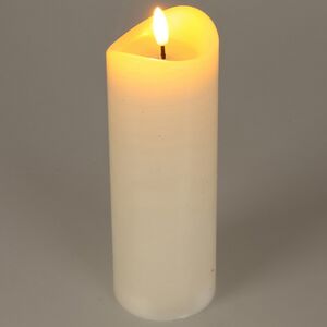Светодиодная свеча с имитацией пламени Кертон 15 см, слоновая кость, на батарейках, таймер Koopman фото 1