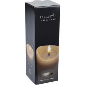 Светодиодная свеча с имитацией пламени Кертон 20 см, слоновая кость, на батарейках, таймер Koopman фото 2