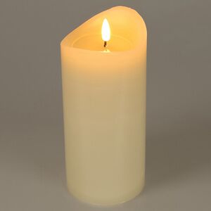 Светодиодная свеча с имитацией пламени Кертон 12.5 см, слоновая кость, на батарейках, таймер Koopman фото 1