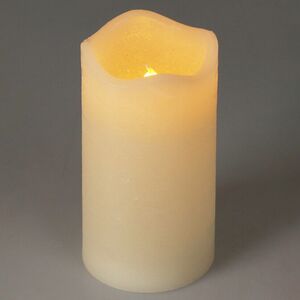 Светодиодная свеча Merano 13 см слоновая кость, мерцающее пламя, на батарейках, таймер Koopman фото 1