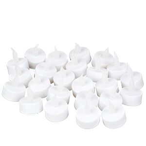 Набор чайных светодиодных свечей Олнесс 4 см, 24 шт, мерцание, на батарейках, таймер Koopman (Купман) фото 4