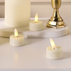 Набор светодиодных свечей Рустик Новел кремовый, мерцающее пламя, 9 шт, на батарейках, таймер, пульт Koopman (Купман) фото 6