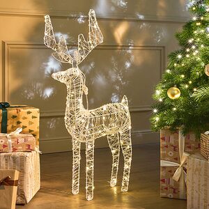 Светящийся Олень Альберт 80 см, 80 теплых белых микро LED ламп, IP44 Koopman фото 3