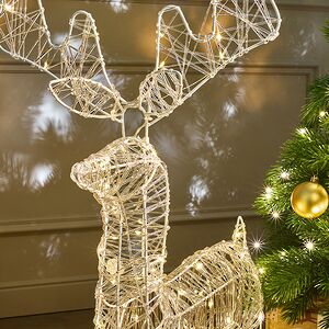 Светящийся Олень Альберт 80 см, 80 теплых белых микро LED ламп, IP44 Koopman фото 2